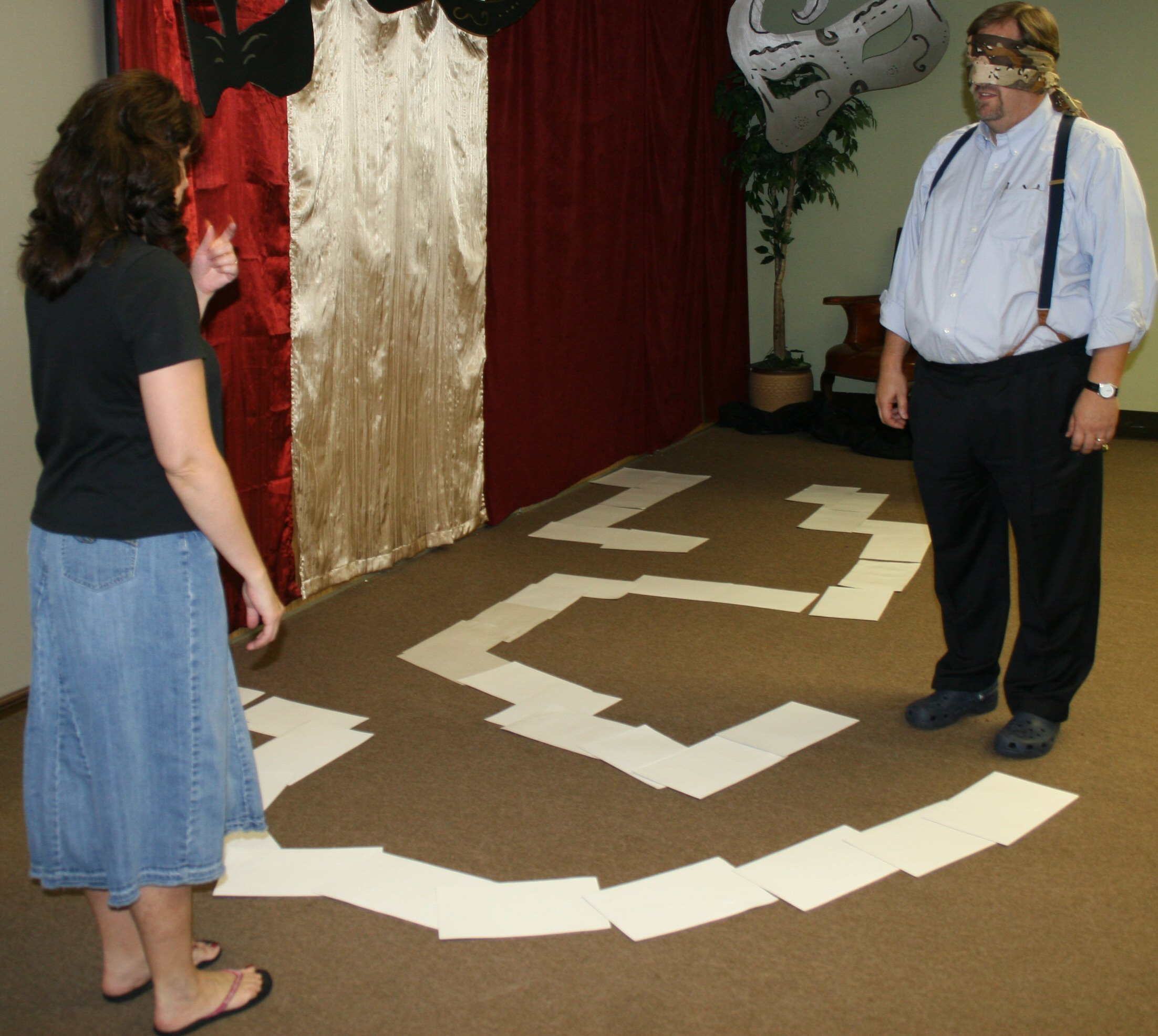 Blindfolded Maze Game Teaches Obedience