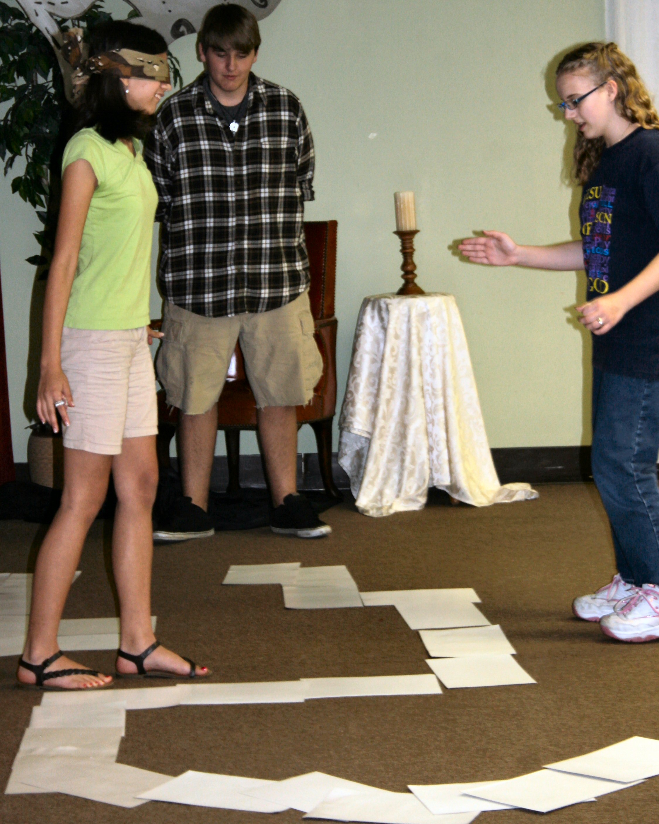 Blindfolded Maze Game Teaches Obedience